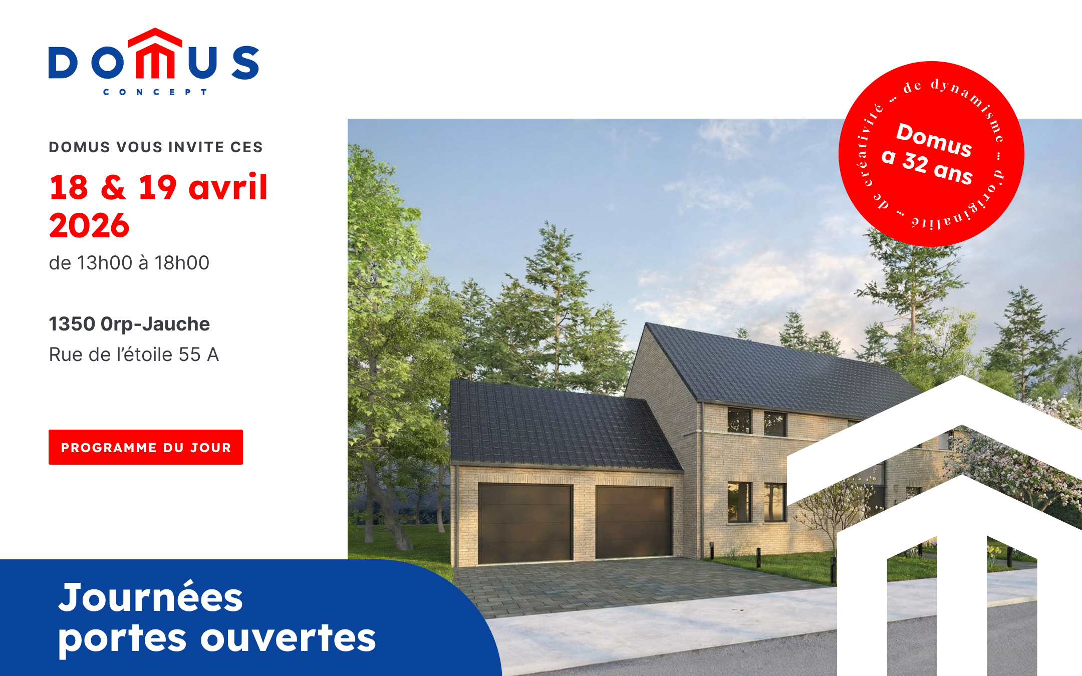 Maison z&eacute;ro &eacute;nergie Rue de l&rsquo;&eacute;toile 55 A - 1350 Orp-Jauche