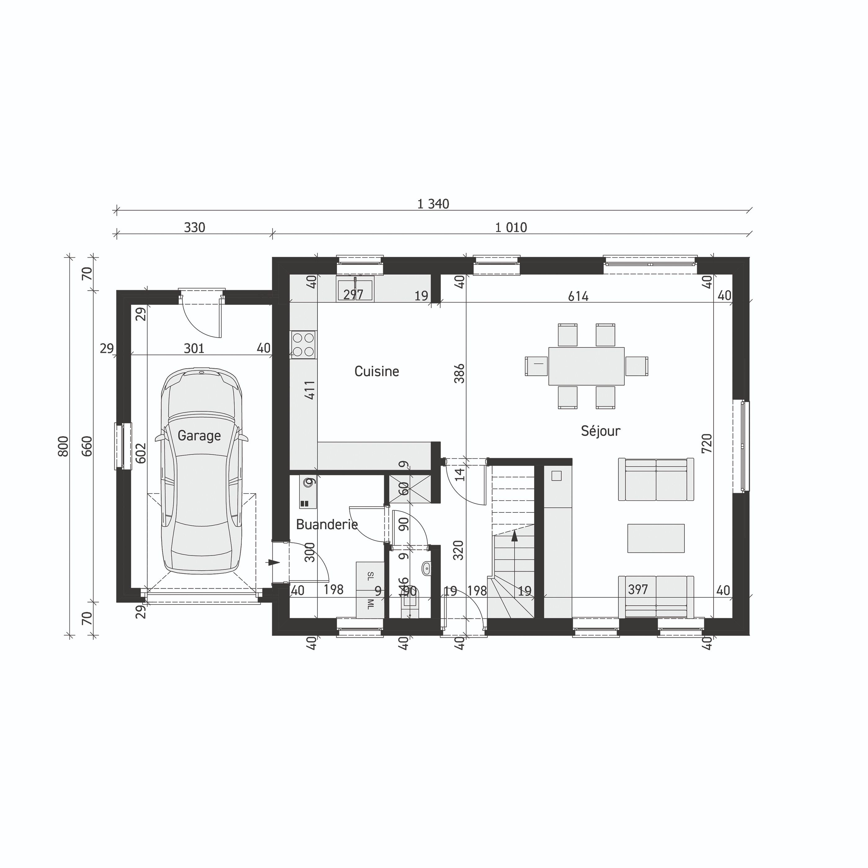 Plan de rez-de-chaussée