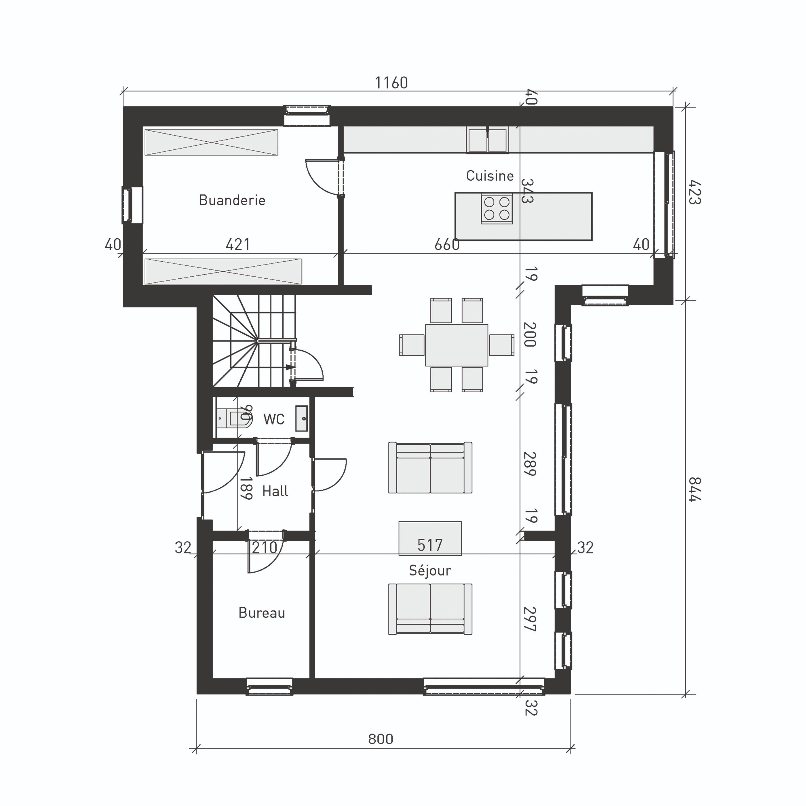 Plan de rez-de-chaussée