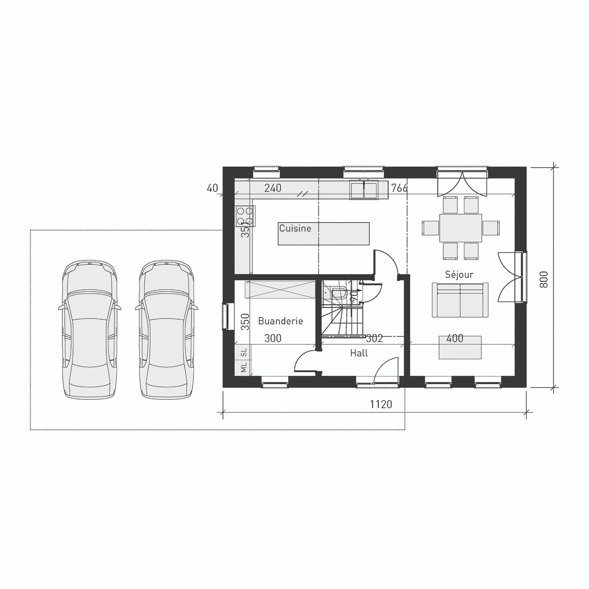 Plan de rez-de-chaussée