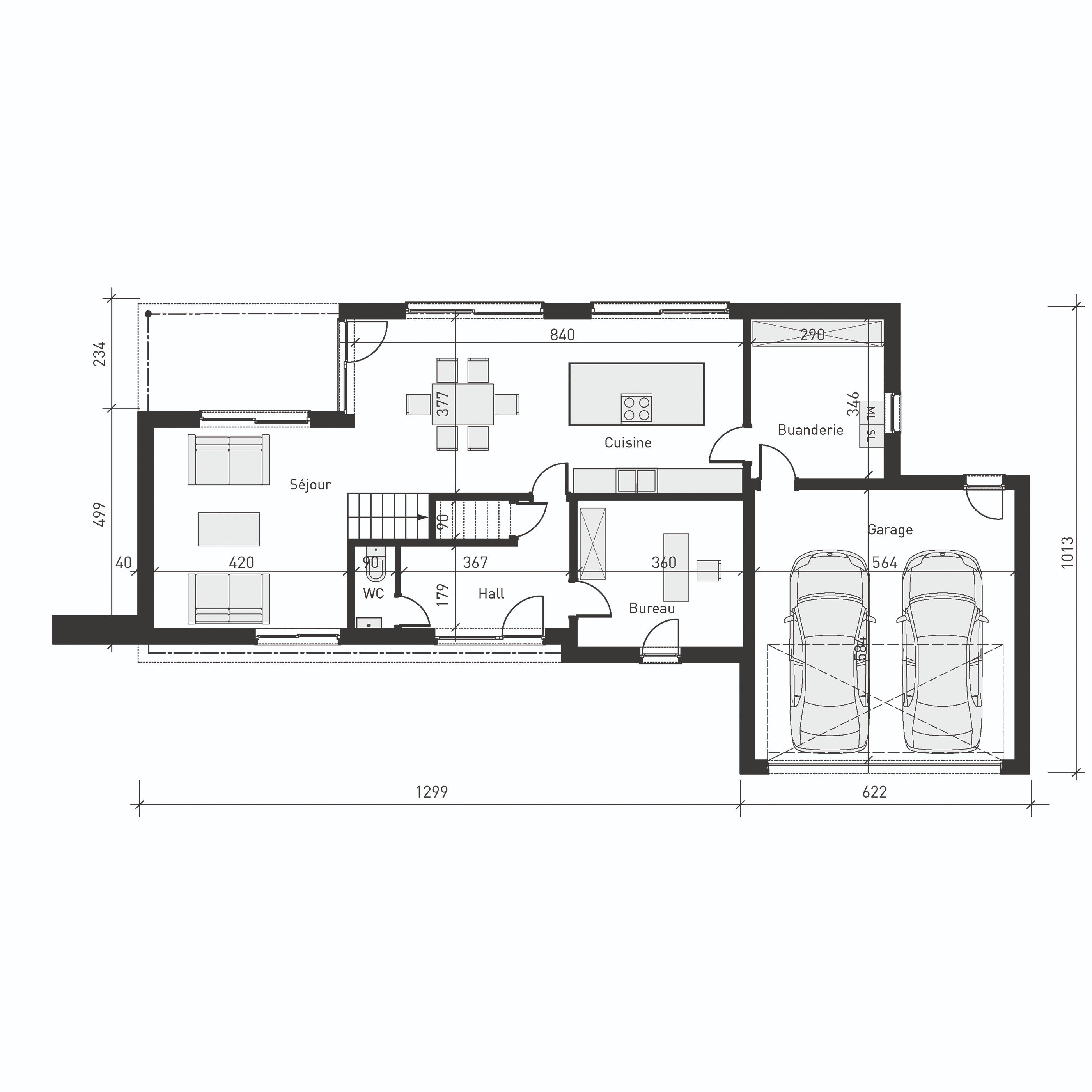 Plan de rez-de-chaussée