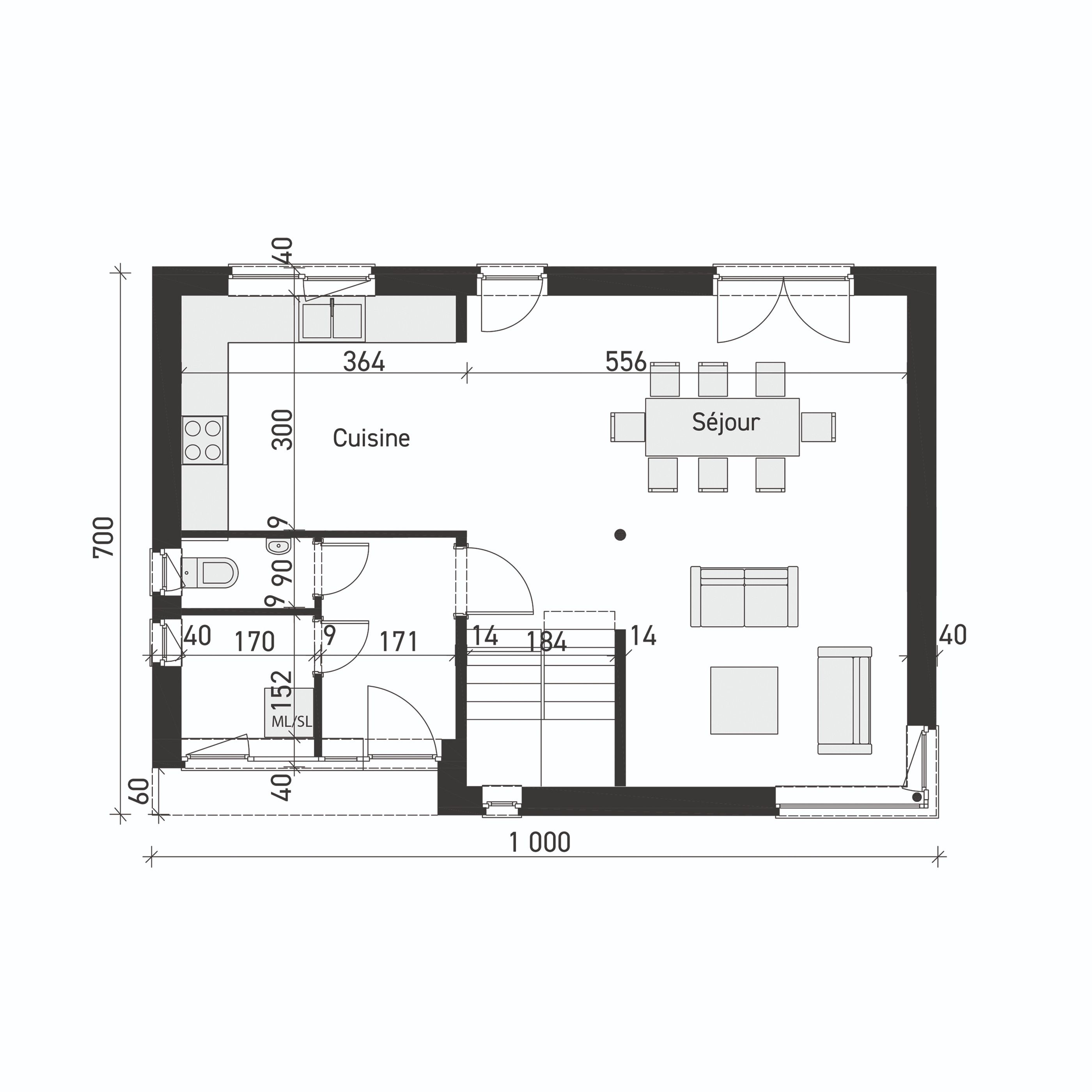 Plan de rez-de-chaussée A