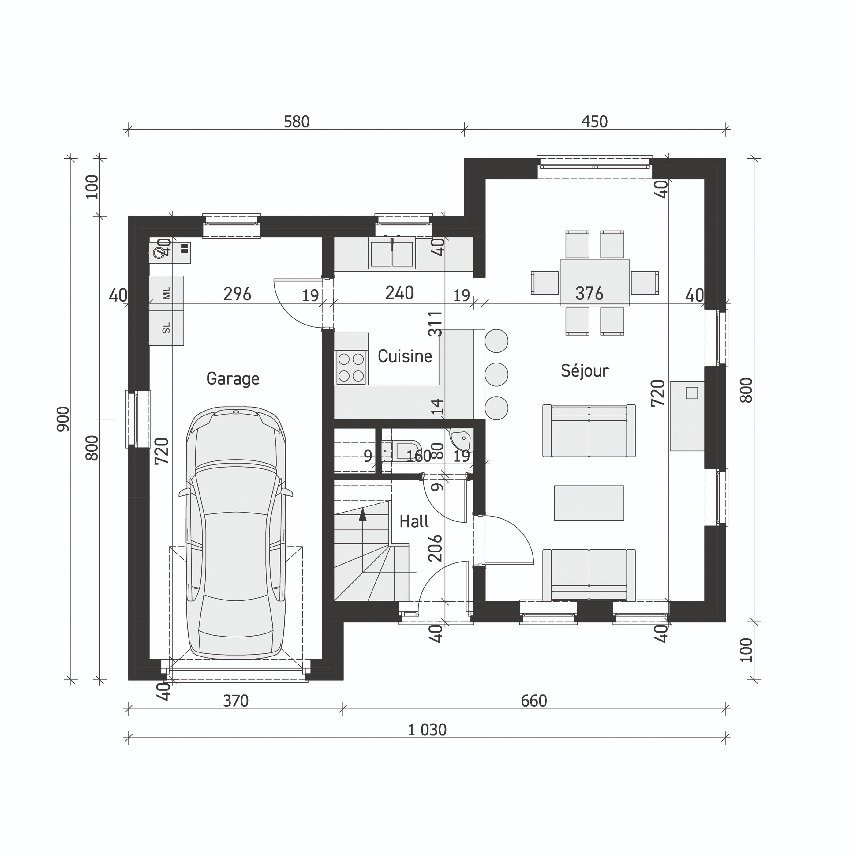 Plan de rez-de-chaussée