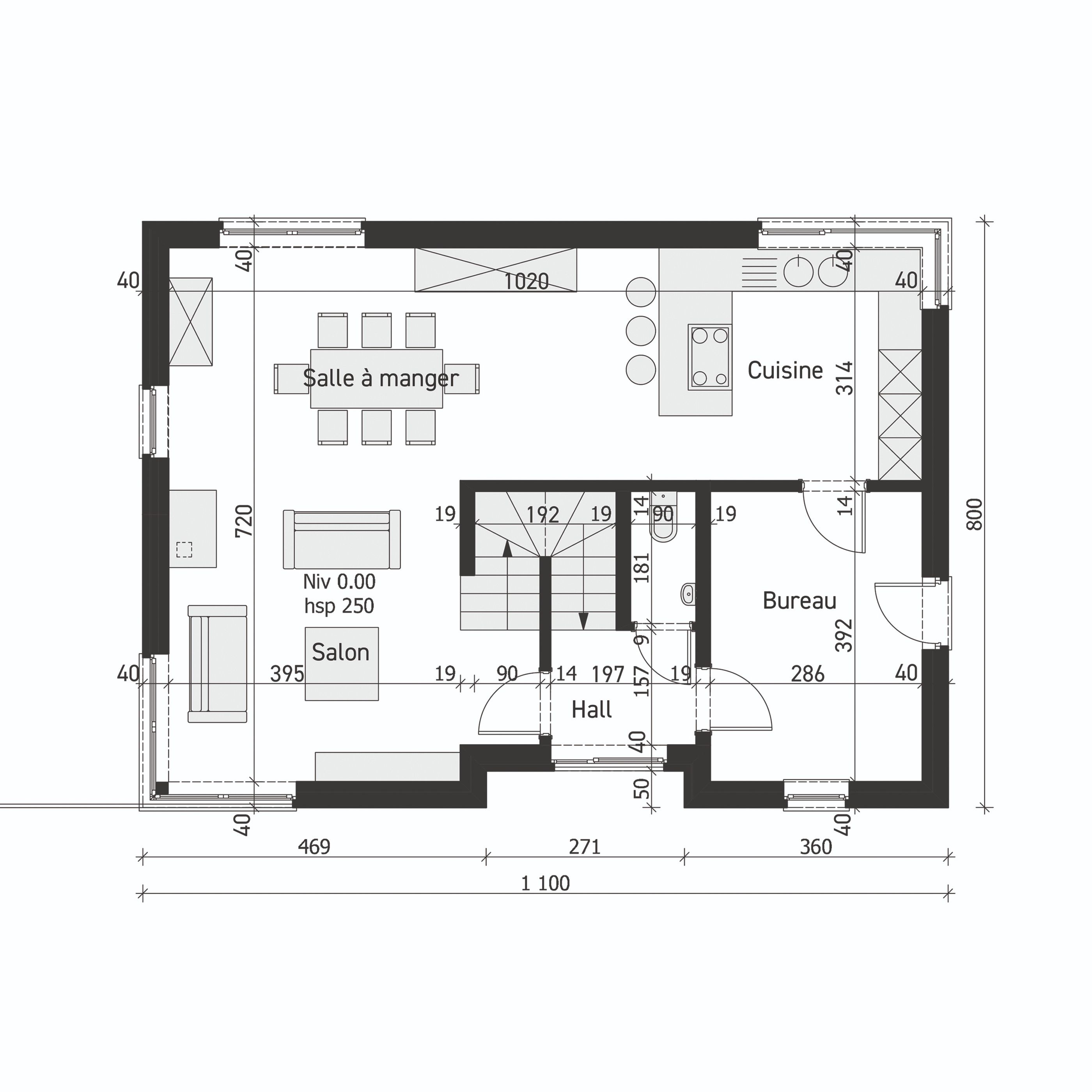 Plan de rez-de-chaussée