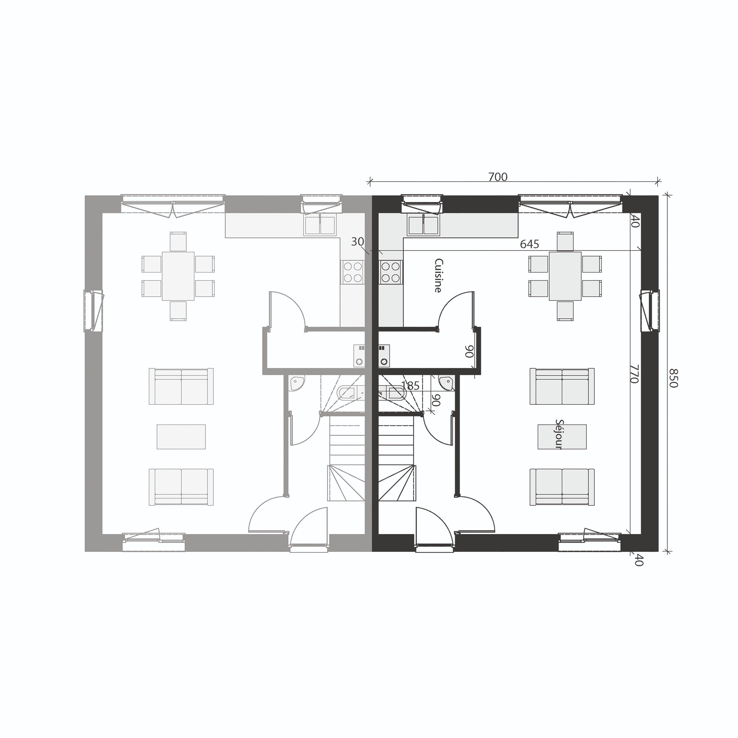 Plan de rez-de-chaussée