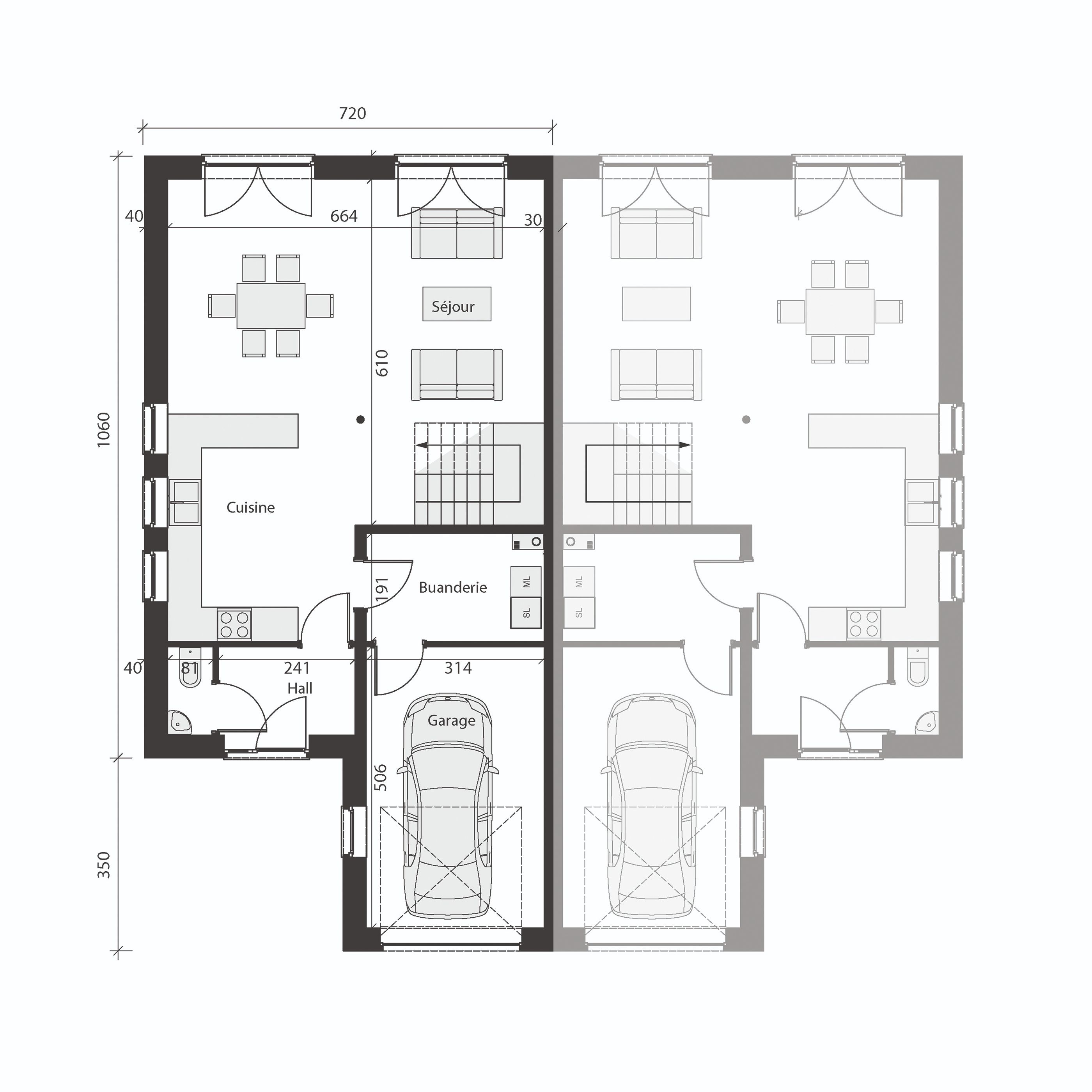 Plan de rez-de-chaussée
